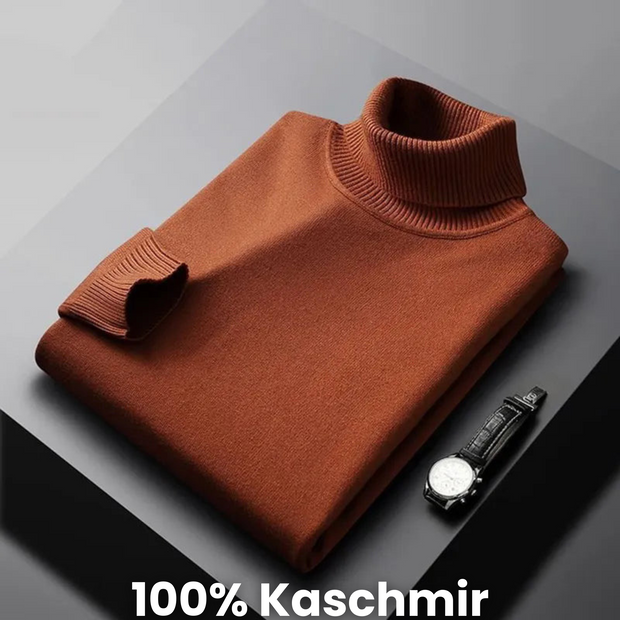 Linderhoff™ | Pull à col roulé en cachemire