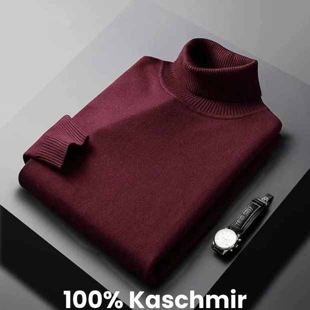Linderhoff™ | Pull à col roulé en cachemire
