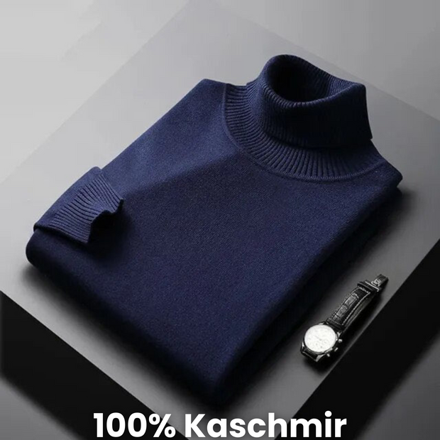 Linderhoff™ | Pull à col roulé en cachemire